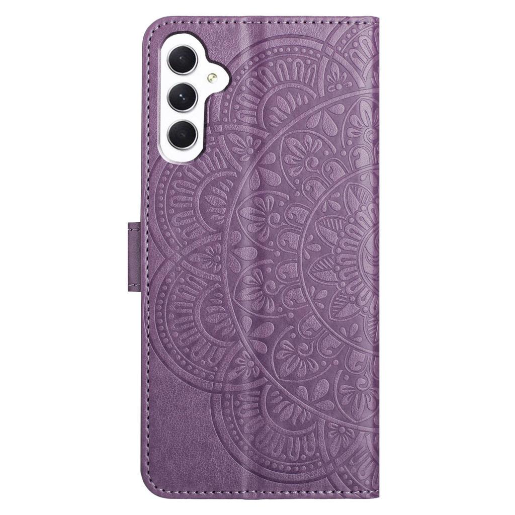 For Samsung Galaxy A16 5G/A16 4G Leather Case with Card Slots Mandala Pattern Phone Cover Stand
