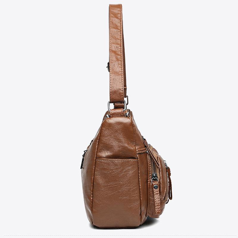 High Quality Soft PU Leather Shoulder Crossbody Bags for Women Designer Brand Messenger Tote Bag Luxury Female Fashion Hand Bag