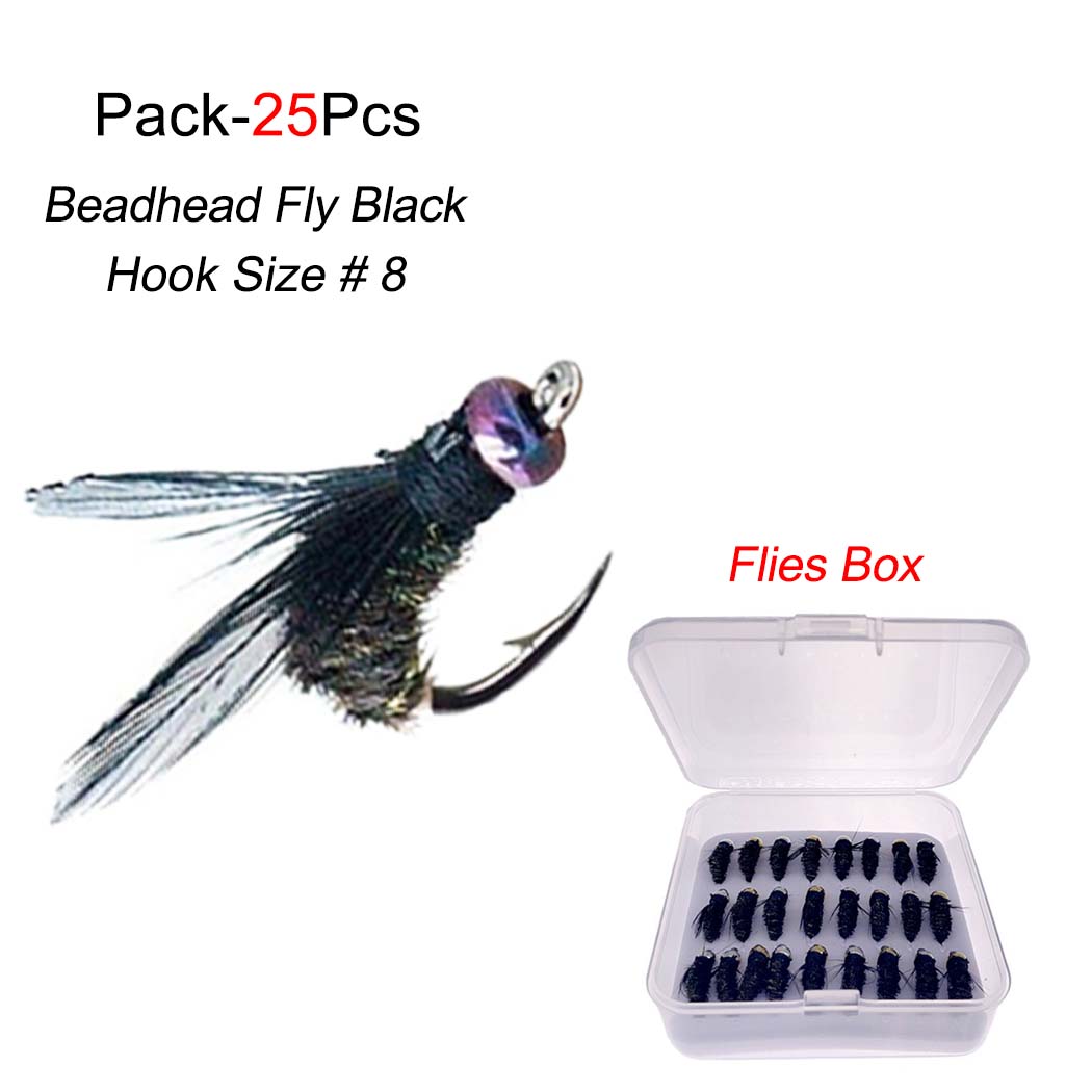 

5/10/15/20/25 шт./кор., рыболовная приманка #8, спиннер «Нимфа», сухая мушка, наживка для насекомых, форель, мушки для рыбалки нахлыстом 25Pcs