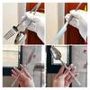 French Style Cutlery 304 Stainless Steel Hammered Texture Tableware Non-Slip Handle Small Waist Design Serrated Knife Sharp Fork Spoon