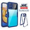 Luxury 360 Full Body Front+Back Clear Case For Xiaomi POCO X3 X4 Pro 5G X3 NFC F3 M4 M3 Pro Shockproof Silicone Bumper Case Capa