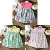 Childrens Summer Flower Print Aline Dress With Breathable Polyester For Toddler Girls