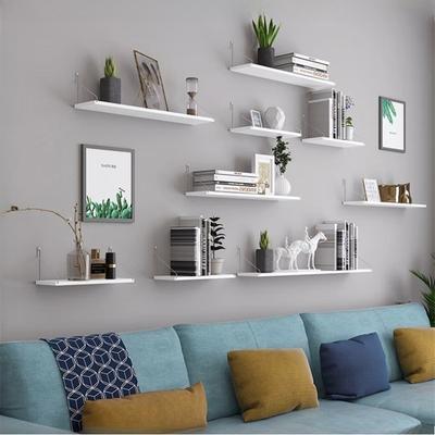 Multi-Layer No-Drill Wall-Mounted Shelves-Floating Storage Racks for Living Room,Bedroom,Bedside & Router, Set-Top Box Organizer