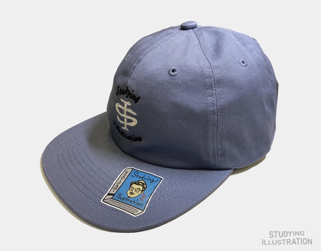 

[Б/У] Кепка с плоским козырьком Изучение иллюстрации синяя