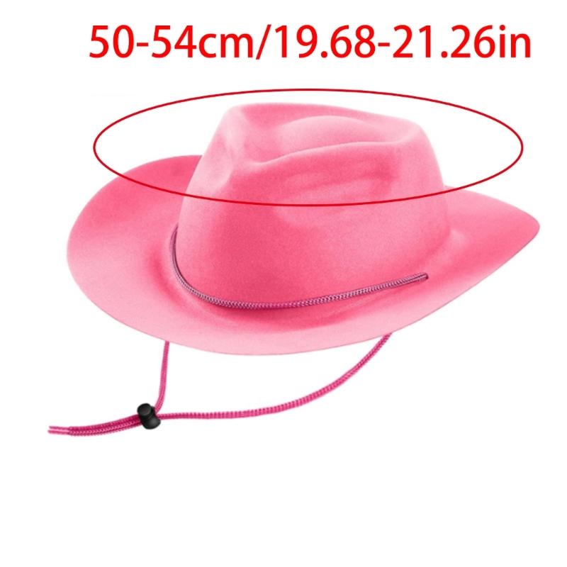 Child Cowgirl Hat Large Brims Cowboy Hat Girl Stage Show Hat Headpieces
