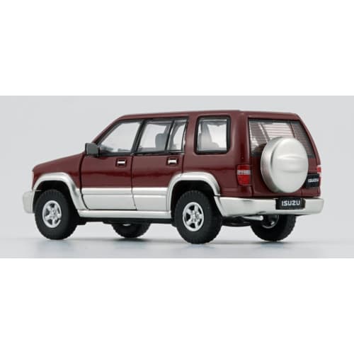 BM CREATIONS 1/64 Scale Isuzu Bighorn 1998-2002 Dark Red RHD Finished Product