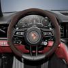 Suitable for Porsche Premium Suede Snap-On Steering Wheel Cover, Non-Slip Durable for Cayenne 996 Macan 957 Volante Boxster 986