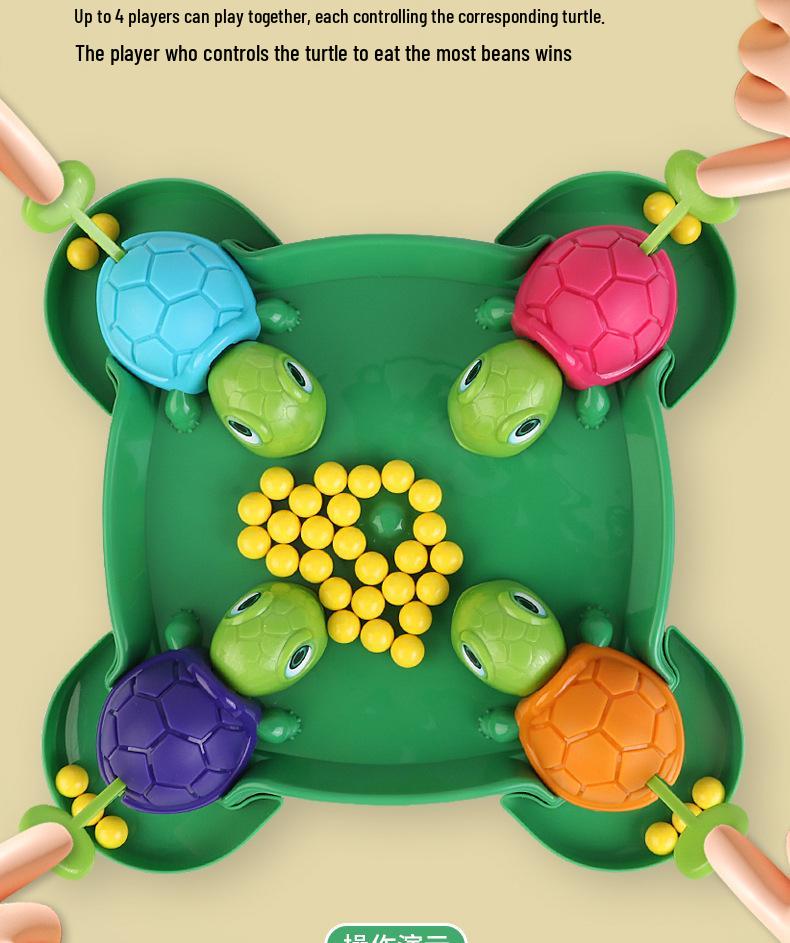 Speedy Turtle Bean Grab: Interactive Parent-Child Table Game