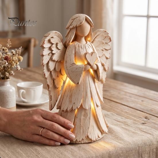 Ornement de Chambre de Fête 1/2 Pièces Figurine d'Arbre de Noël Lumineuse Vintage, Mini Centre de Table de Bureau, Décorations d'Hiver pour la Maison avec Lumières LED Chaudes, Pin