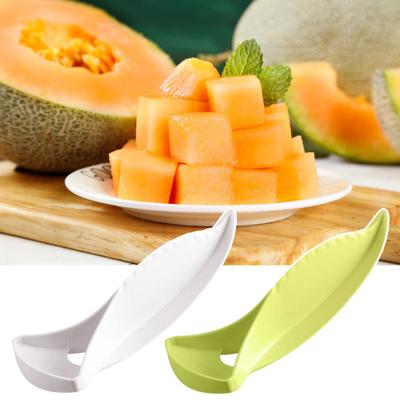 Herramienta Cortador de Cubos de Melón Cortador Rápido de Fruta para Melón Cantalupo Fácil de Limpiar Apto para Lavavajillas Gadget de Cocina para Melones y Snacks de Verano