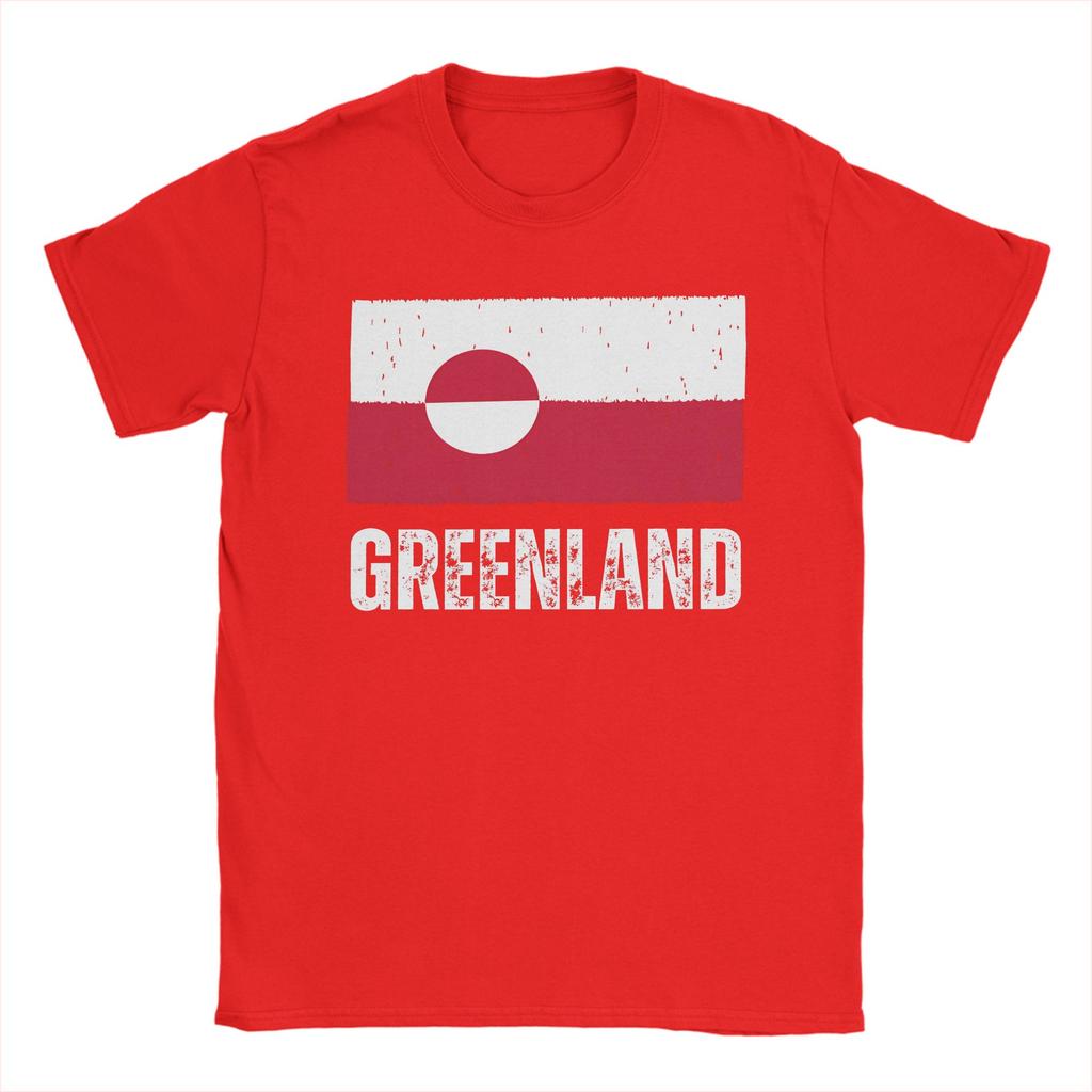 Greenland Flag Vintage T Shirt Summer  Hipster T Shirts Men Cotton O Neck Plus Size 5XL Clothing Short Sleeve Vintage Tshirt