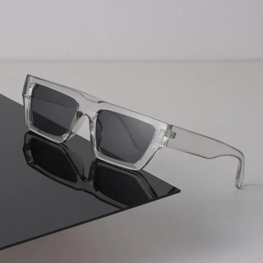 Vintage Rectangle Sunglasses Women Men Casual Fashion Glasses Luxurious Brand Designer Female