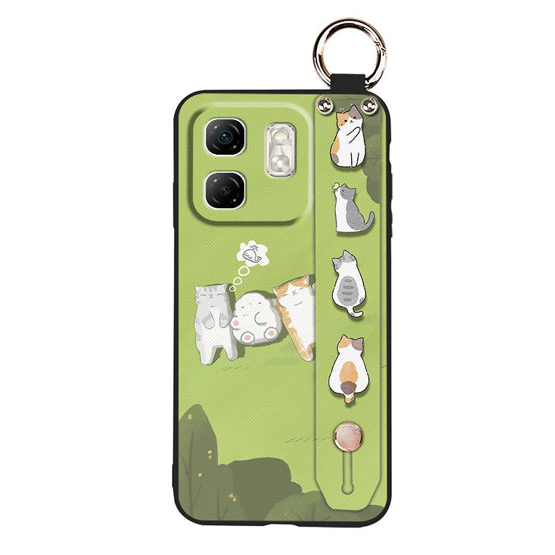 Shockproof Fashion Design Phone Case For infinix Hot50i/Smart9/X6531/X6532 Durable Anti-knock Lanyard Cartoon Protective