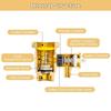 Anti Backflow Brass Safety Valves 0.8MPa Pressure Release Mechanism 1/2 Inch Threaded Connection for Plumbing Heating Use