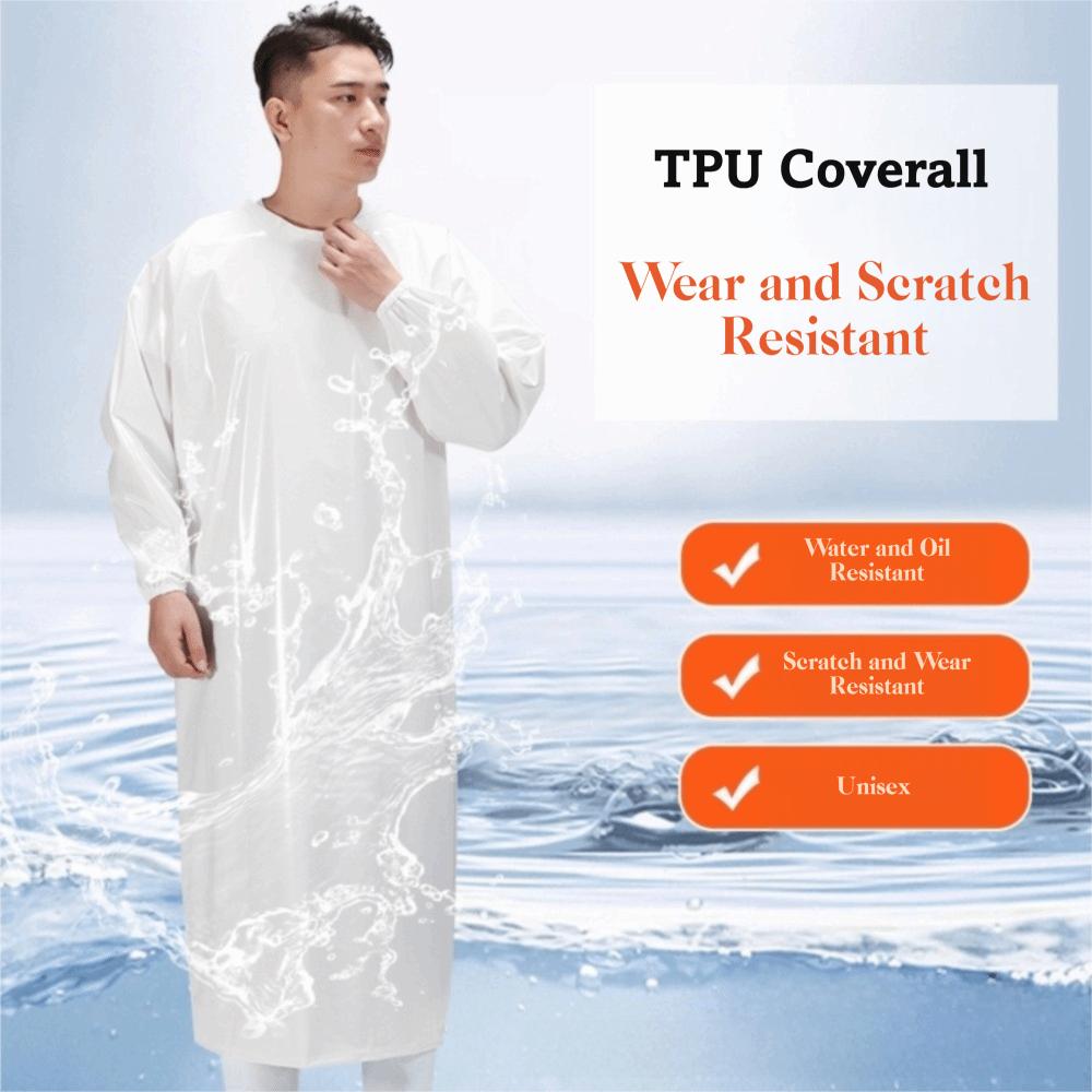 Large Size TPU Apron Acid Resistant Oil Resistant Apron Waterproof Apron  Food Factory
