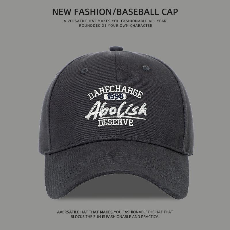 New trendy brand embroidered baseball cap men's and women's fashion cap shows small face