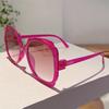 Fashion Butterfly Decoration Women's Shades Multi Color Gradient Designer Sunglasses Oversize Trendy Brand Sun Glasses