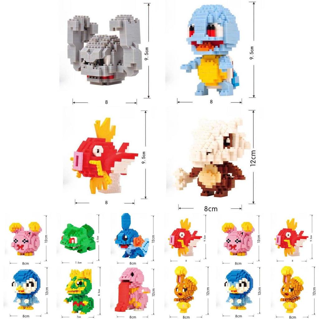 Pokmon Diamond Micro Block Toy Diy Building Kit For Creative Play