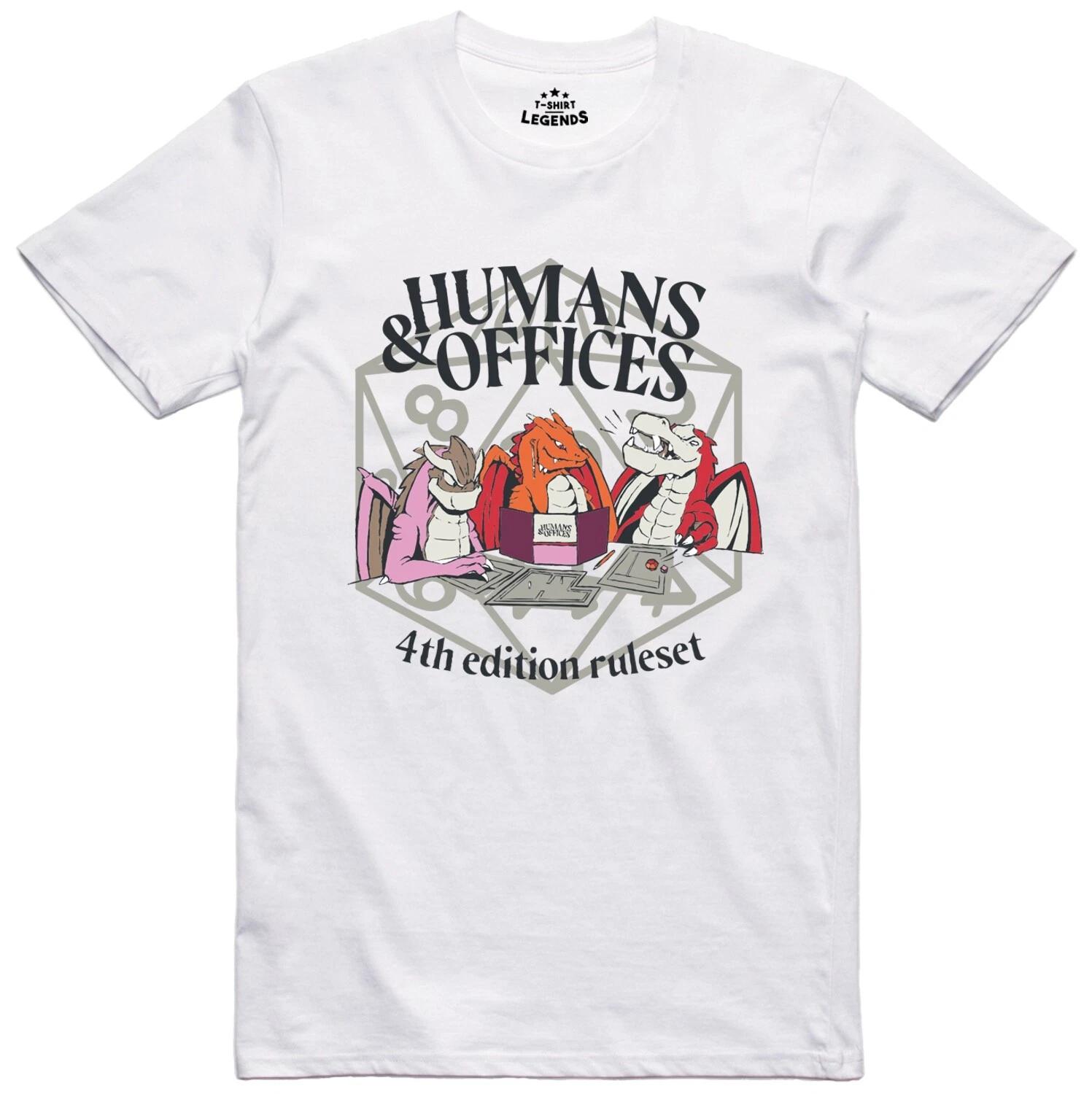 Funny Mens T Shirt Role Playing Game Design Humans & Offices RPG Tee XS