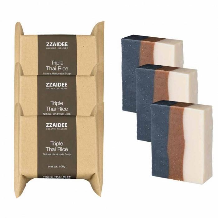 

Triple Thai Rice Natural Handmade Soap 100g x 3EA (6465891)