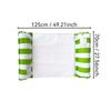 Inflatable Foldable Floating Row Swimming Pool Party Water Hammock Air Mattresses Pvc Stripe Water Floating Inflatable Mat