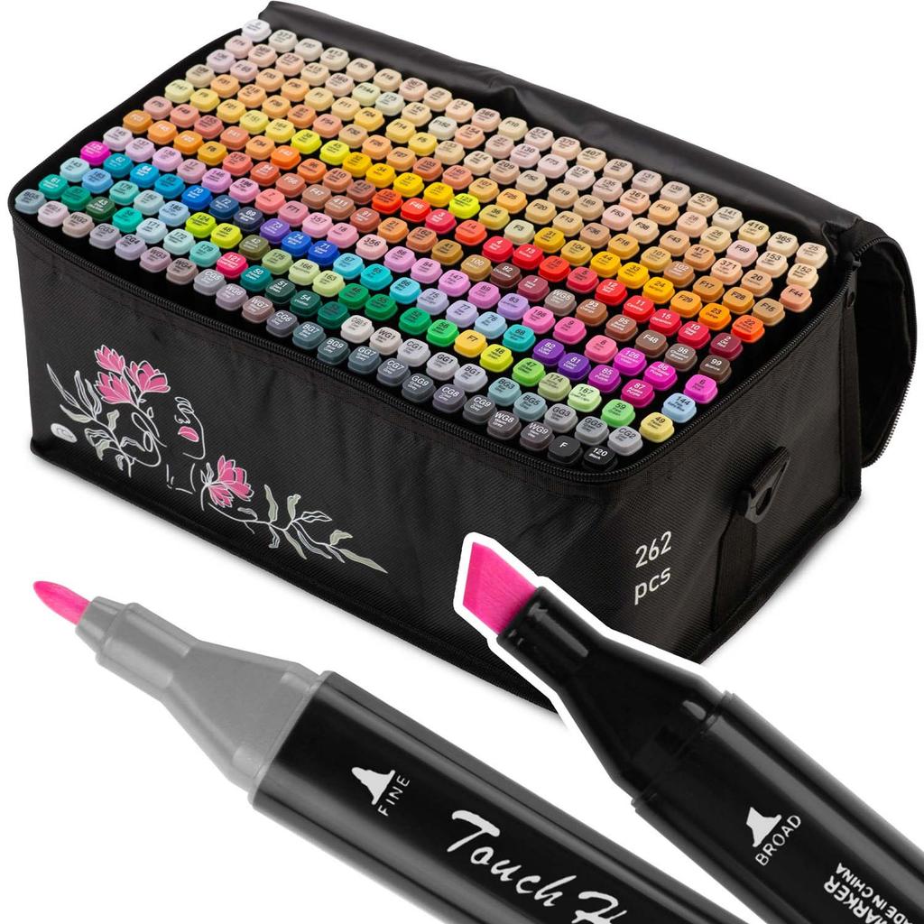 Nukido Nk-915 Alcohol Markers With Bag 262 Pcs