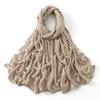 Muslim Modal Hijab Cotton Rayon Scarf for Women Double Stitching Wide Edge Rayon Shawl Islamic Thin Soft Viscose Turban Headband