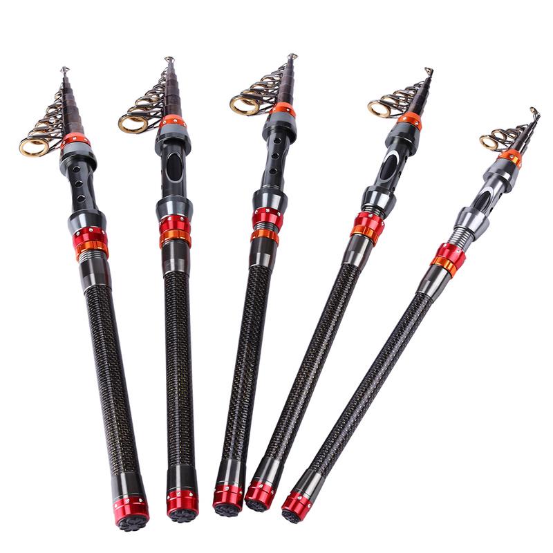 Spinning Fishing Rod Telescopic Fishing Rod 99% Carbon Portable Sea Water Fishing Carp Bass Salmon