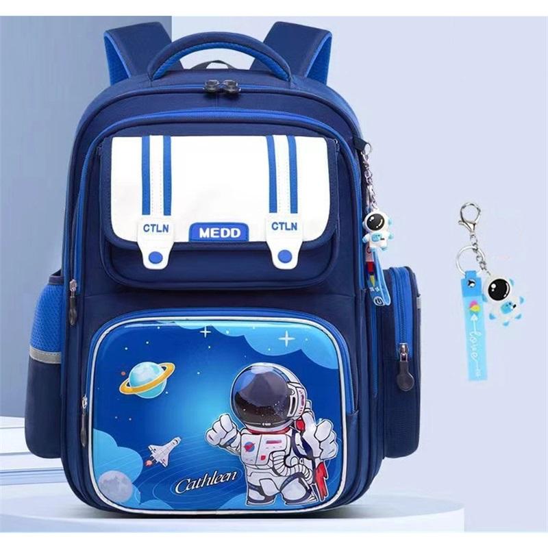 Elementary School Cartoon Schoolbag Boy Interstellar Astronaut Backpack Children Backpack Waterproof Oxford Cloth Large