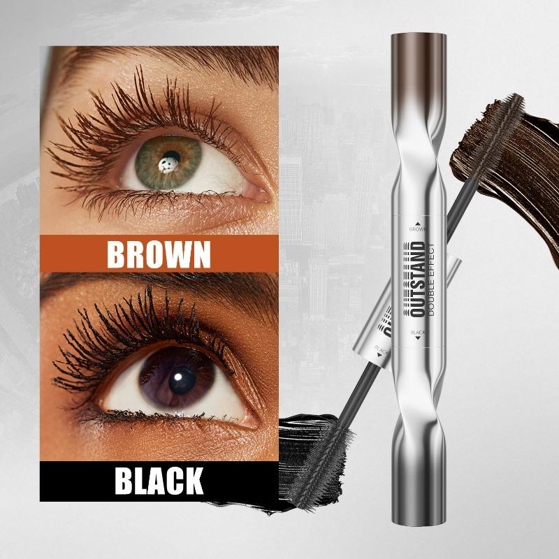HelloKiss Double Head Two Color Mascara Slender Thick Curled Waterproof Non-smudging Mascara Double ended mascara