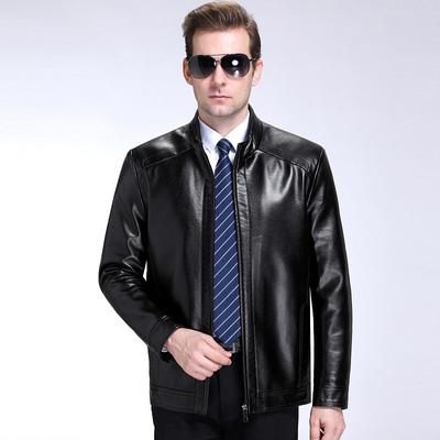 Herbst- und Winterjacken aus echtem Leder für Herren, warme Jacken aus Samt-Schafsleder für Herren, Freizeit-Lederjacken für Herren
