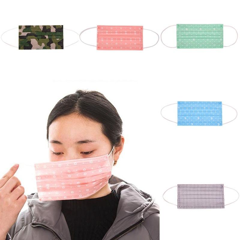 

Прекрасные одноразовые респираторы, маска для лица, нетканый респиратор, одноразовая модная маска с принтом Dispos