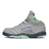 Air Jordan 5 Retro TD Green Bean 2022 Scarpe da Ginnastica per Bambini Grigio Argento Grigio Pietra DQ3736-003
