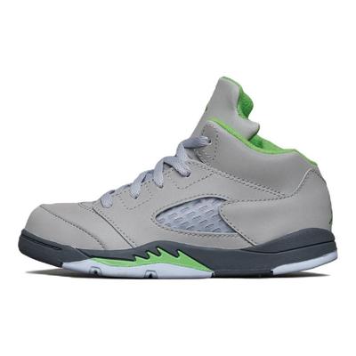 Air 5 Retro TD Green Bean 2022 Baby Sneakers Grey Silver Flint-Grey DQ3736-003