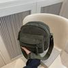 Corduroy autumn new simple fashion solid color women's bag shoulder oblique span bag campus fashion bag