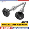 Button Black Push Quick Release Hood Bonnet P Lock Clip Car Bumper Latch Kit