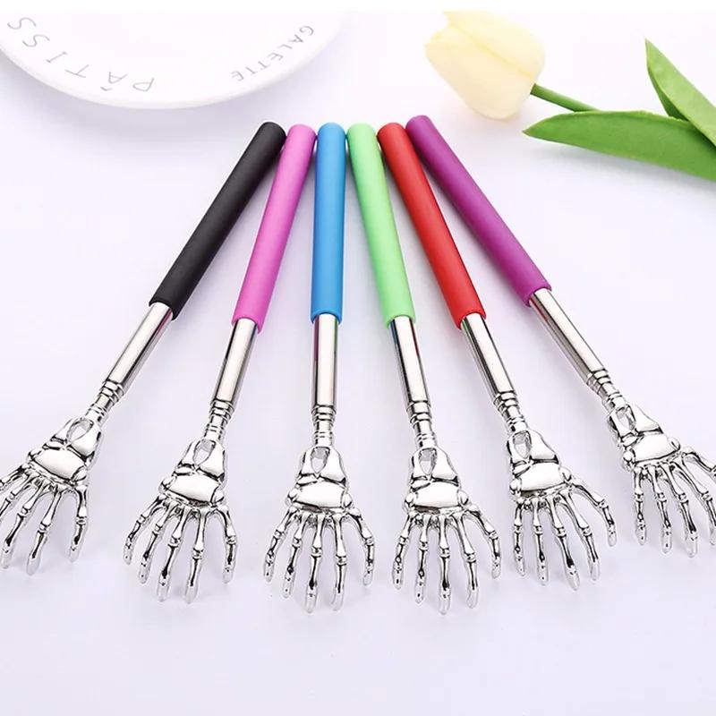 Stainless Steel Retractable Back Scratcher Telescopic Massager Long Handle Body Scratching Massage Extendable Telescoping Itch