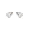 Boucles d'oreilles en argent 925 Luxenter avec zircon brillant finition en rhodié Diamètre 7 mm - Redder