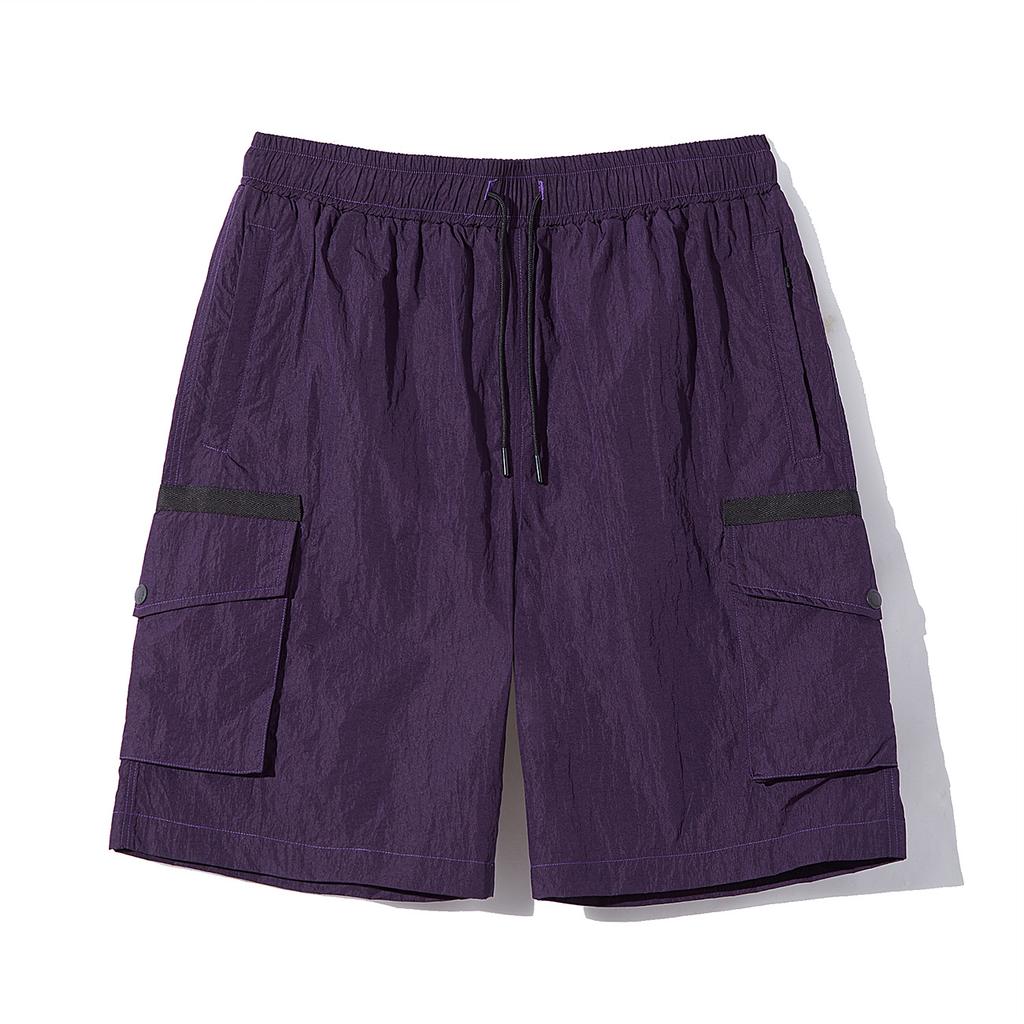 Crown Spk40 Nylon Setup Shorts (Purple)