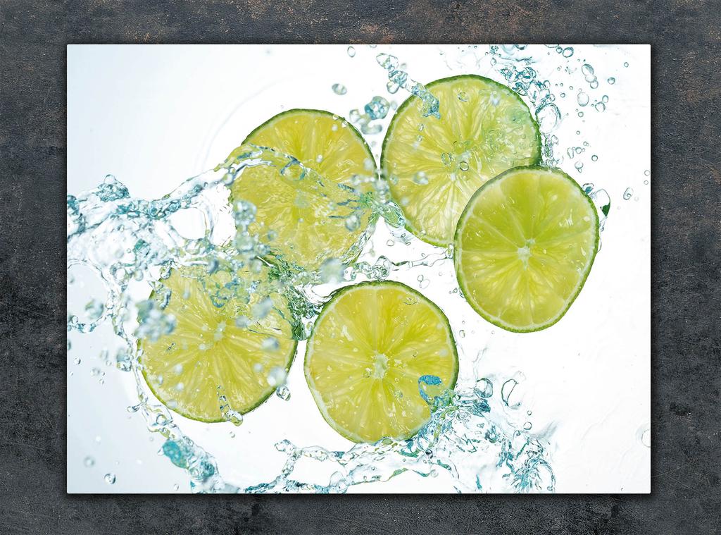 SZKLANA DESKA DO KROEJNIA 30x22 LIMONKA