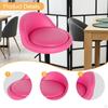 Bar Stool Seat Cushion Replacement Part PU Leather Comfortable Chair Accessory with Backrest Support