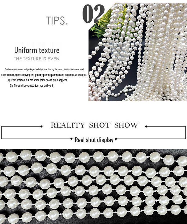 Mixed Pearl Thread Strands 6-12mm for Handmade Jewelry, Customizable Length