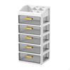 Desk Organizer Cosmetic Storage Box Modern with Compartments and Drawers Skincare for