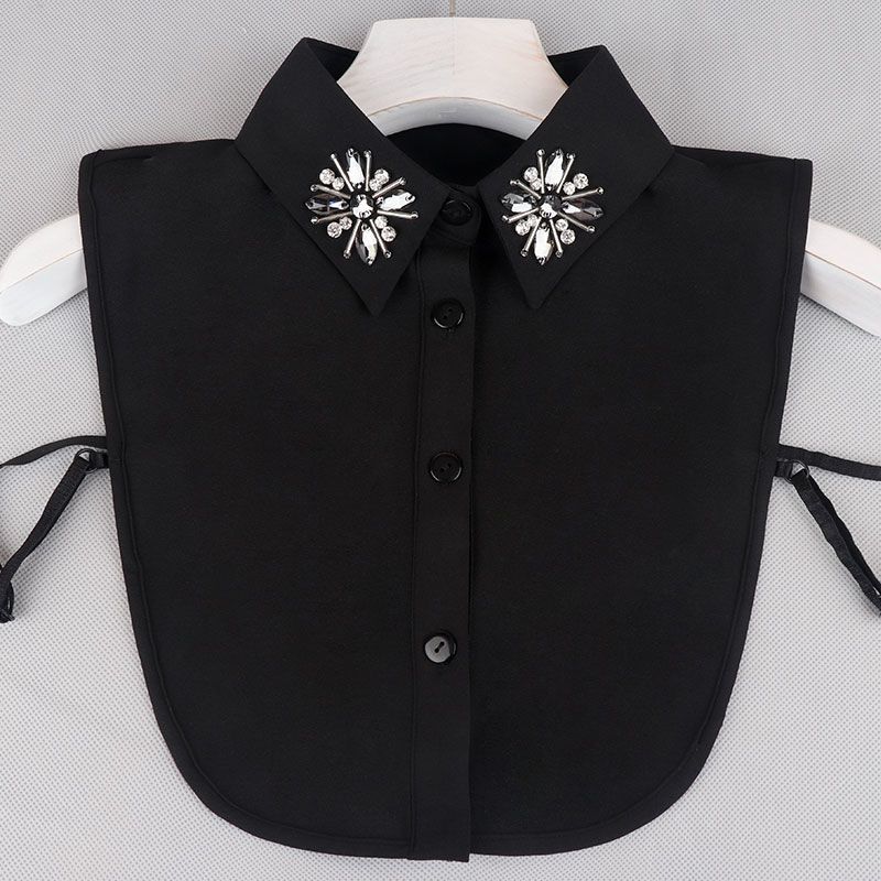 Μόδα Χρώμα Καραμέλας Λευκό Ψεύτικος Γιακάς Πουκάμισο Γυναικείο Ψεύτικος Γιακάς Μισό Πουκάμισο Μπλούζα Ψεύτικος Γιακάς Γυναικείο Πουλόβερ Πουκάμισο Αποσπώμενοι Γιακάδες