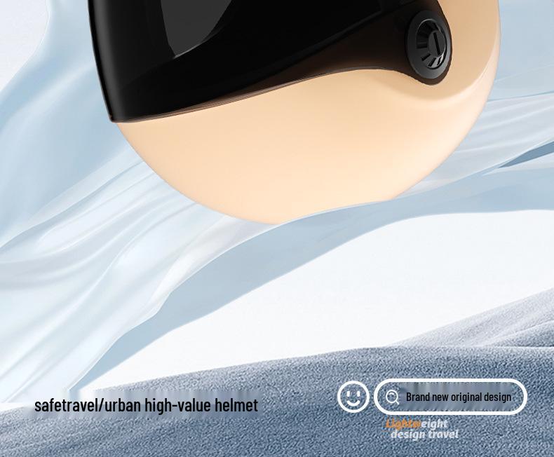 GB 3C Certified Unisex Electric Vehicle Helmet - Summer & All-Season Motorcycle Safety Half Helmet