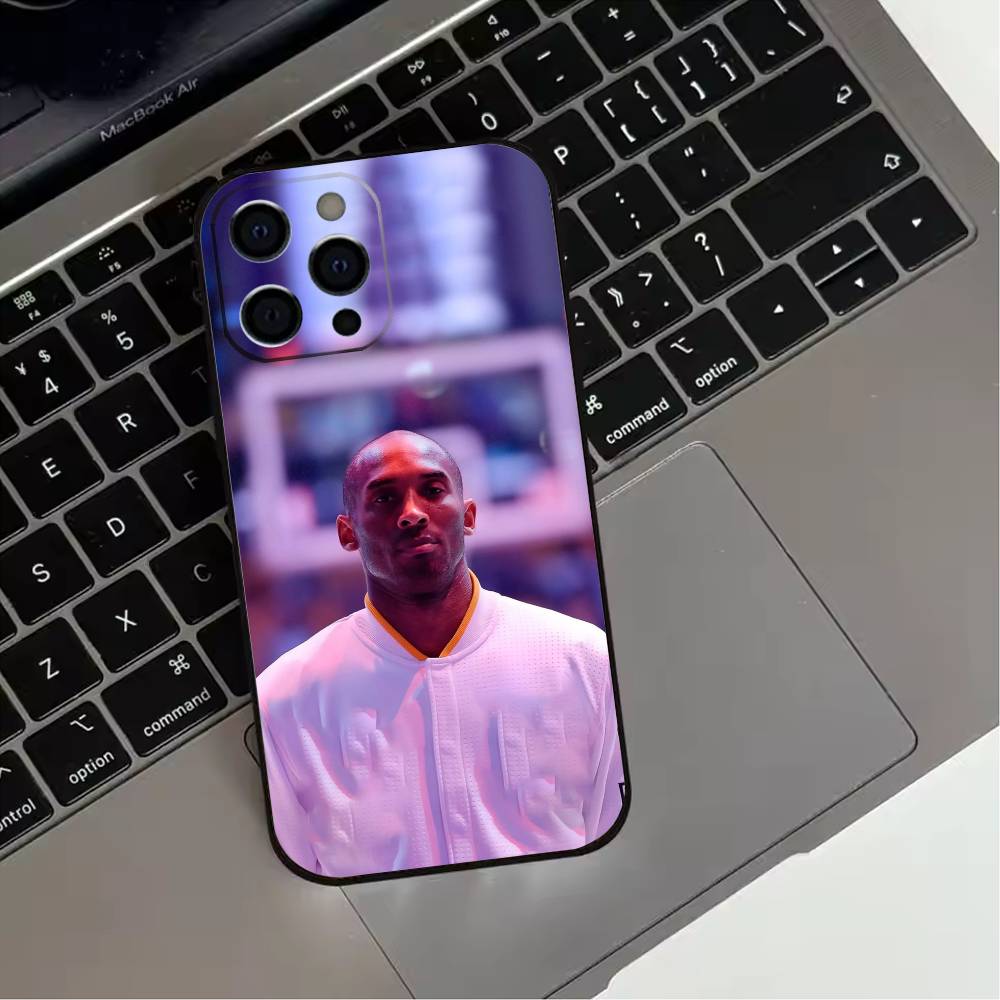 Basketball K-Kobe B-Bryant 24 Handyhülle Für iPhone 17,16,15,14,13,12,11 Plus,Pro Max,XS,Weiche Silikon Schwarze Hülle