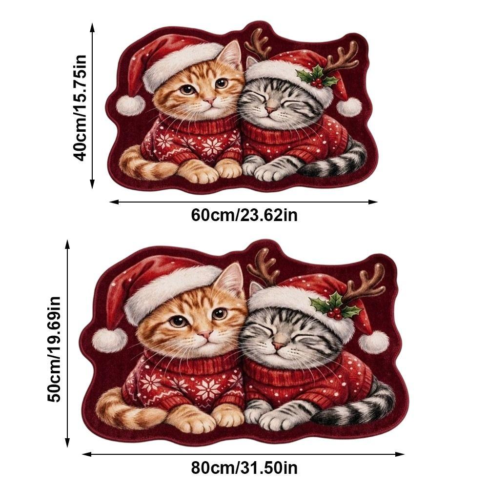 Irregular Shape Entryway Rug Cat Dog Decor Door Mat Hallway Entrance Mat  Front Door Hallway