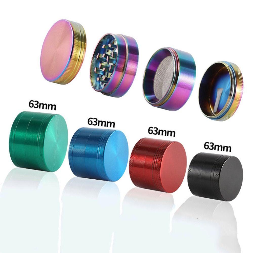 Grinder Zinc Alloy 4-Layer Grinder Non-Stick Coated Pollen Scraper Metal Grinder 40mm Size Portable Grinder Rolling Accessories