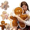 Non-Toxic 40/55Cm Cartoon Christmas Gingerbread Man Plush Doll Pillow Colorful Teddy Biscuit Cookie Plush Toy Home Decor Gift For Kids