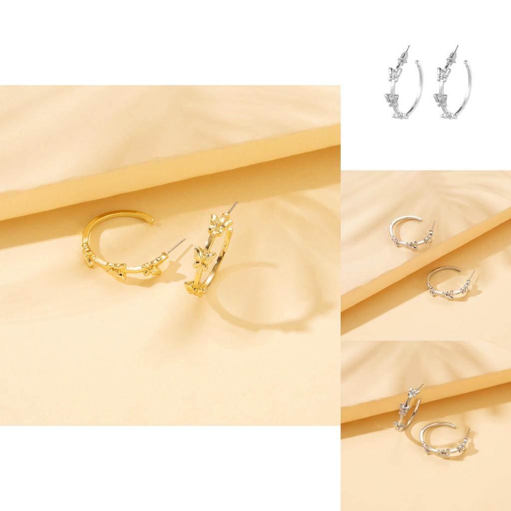 Stylish Geometric Butterfly Earrings For Women Trendy Fashion Accessories